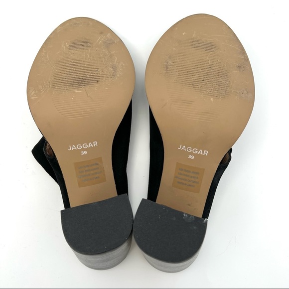 Jaggar Return Block Heel Leather Mules - Picture 10 of 11